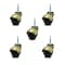 Service Caster 2 Inch Antique Brass Hooded Grip Neck Ball Casters, 5PK SCC-GN01S20-POS-WA-516-5 - alternate 1